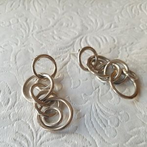 Sterling silver perfect circles earrings